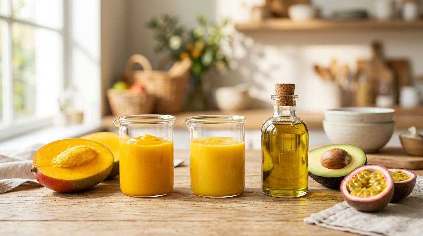 Premium fruit purees and avocado oil produced by Sunny Processors Ltd